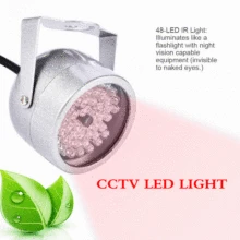 20 м 48 светодиодный ИК-осветитель для камеры, водонепроницаемый инфракрасный свет ночного видения для камеры видеонаблюдения