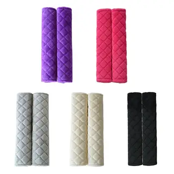 

Car Seat Belt Shoulders Pads Covers Goods Cushion Warm Short Plush Safety Shoulder Protection Auto Interior Accessories 4 Season
