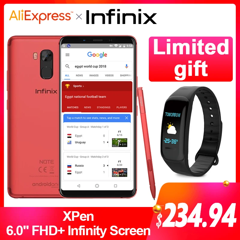 Global Version Infinix NOTE 5 STYLUS Business SmartPhone 64G 4G 6.0\ Global Version Infinix NOTE 5 STYLUS Business SmartPhone 64G 4G 6.0\