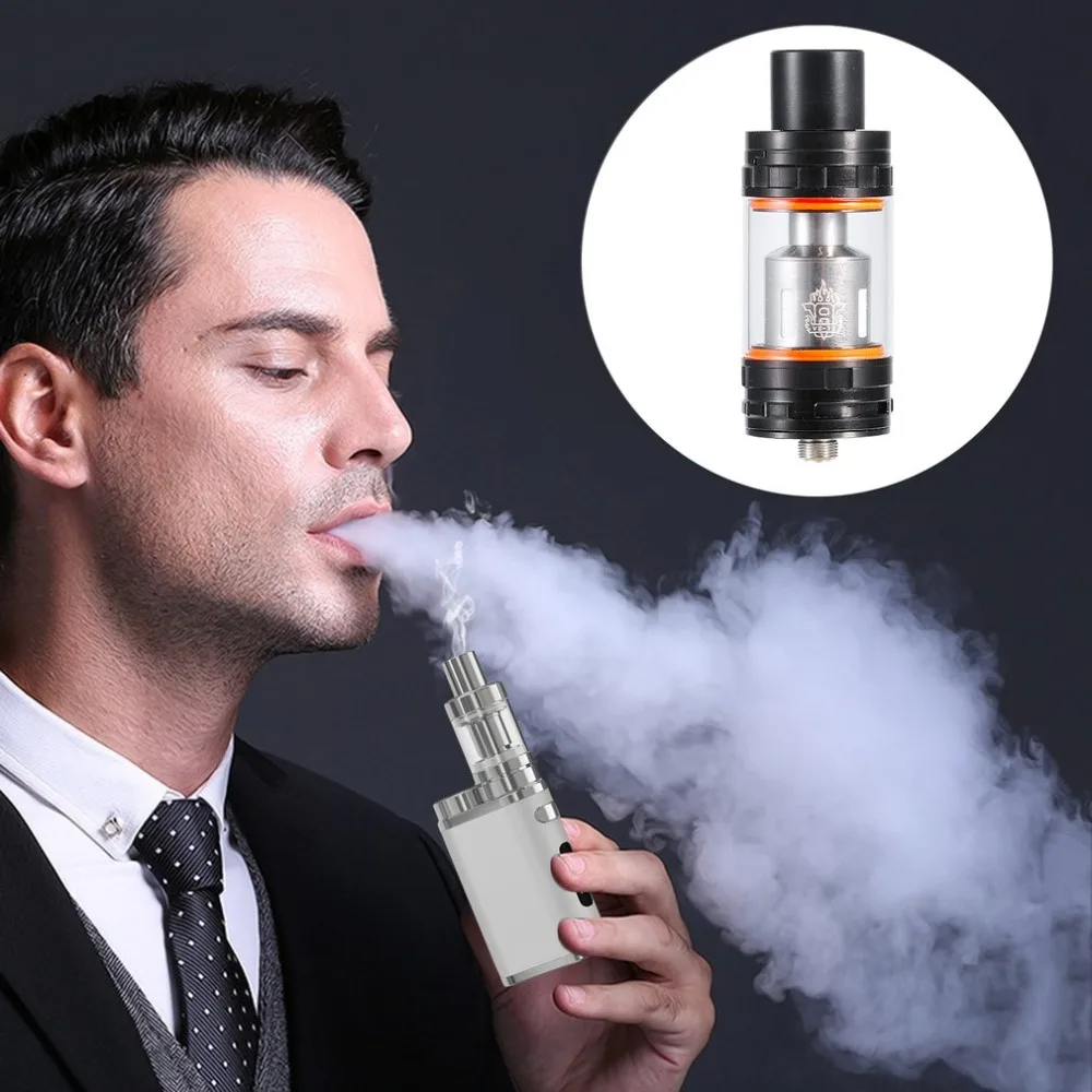 

Portable Electronic Cigarette TFV8 Cloud Beast Tank Atomizer Top Filling System 6ML Tank with Sub Coil Heads Kit