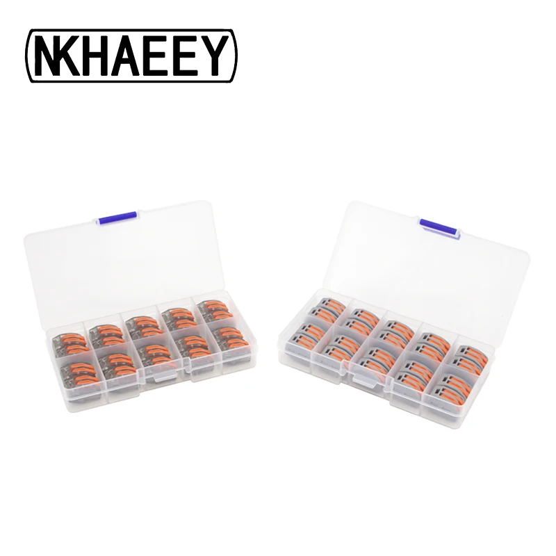 

Wago Type 412 20PCS/BOX Electrical Wiring Terminals Household Wire Connectors Fast Terminals For Connection Of Wires