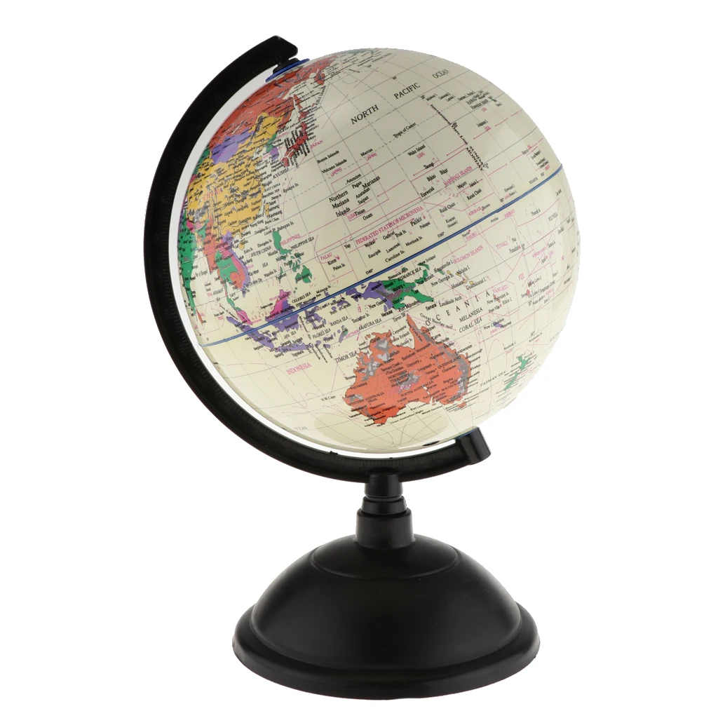 Карта мира, глобус, спиннинг, интерактивный глобус, для детей, студентов, Обучающие игрушки, обучающие инструменты, настольный декор - Цвет: White 2