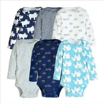 

Newborn baby boy clothing set Bodysuits Baby girl clothes Cotton long sleeve print bodysuit autumn winter clothes