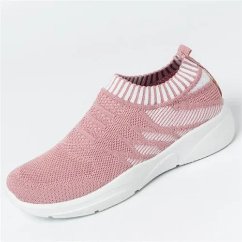 Демисезонная женская обувь светильник дышащая Для женщин спортивная обувь из сетчатого материала tenis feminino женская повседневная обувь с подошвой из вулканизированной резины T7155 - Цвет: pink 04