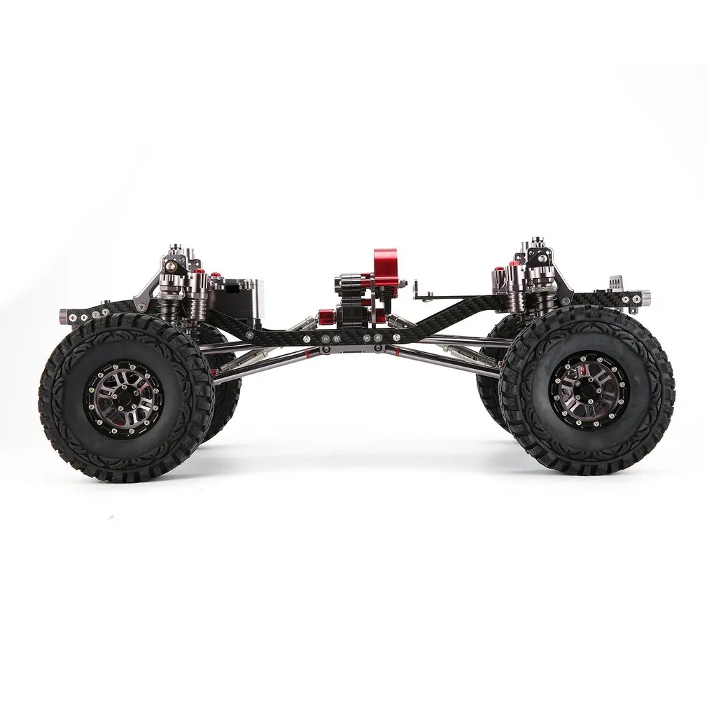 CNC Алюминий металла и углеродная рамка Корпус для 1/10 RC автомобили осевые SCX10 шасси