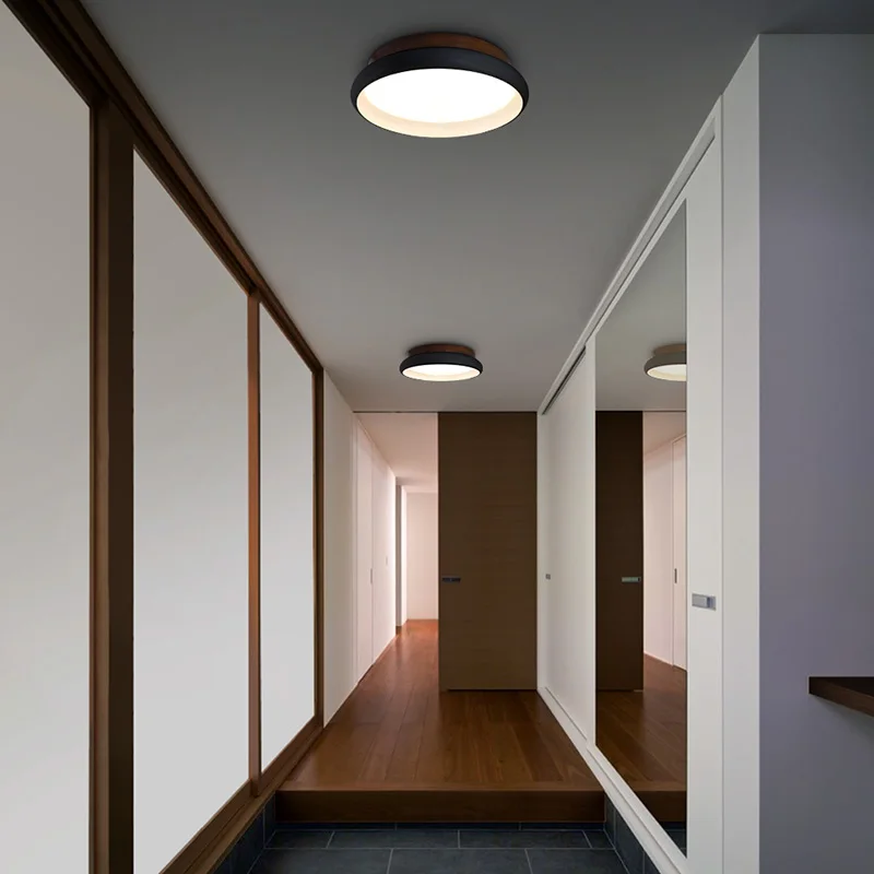  Aisilan LED Ceiling Light Nordic Style Lamp Living Room Lighting Fixture Bedroom Kitchen Foyer Wood - 32963115637