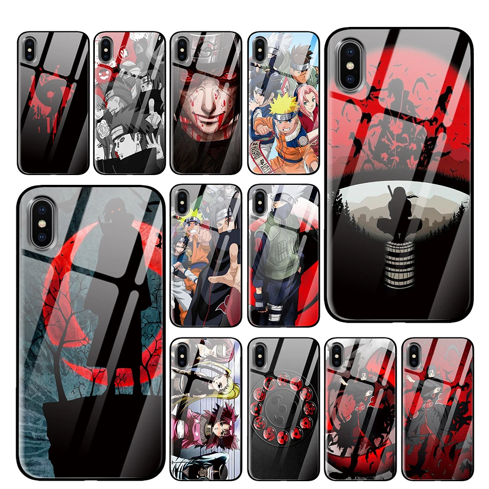 

naruto kakashi hokage Tempered Glass Phone Cases cover for Apple iPhone 5 5S SE 6 6s 7 8 Plus X XS Max XR
