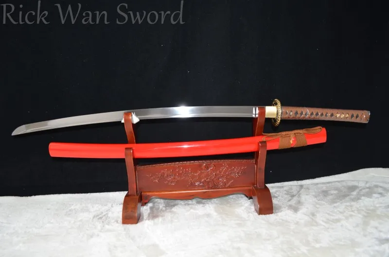 

Hand Forged Japanese Samurai Practise Sword KATANA 1060 high Carbon Steel Full Tang sharp Blade can cut bamboo tree