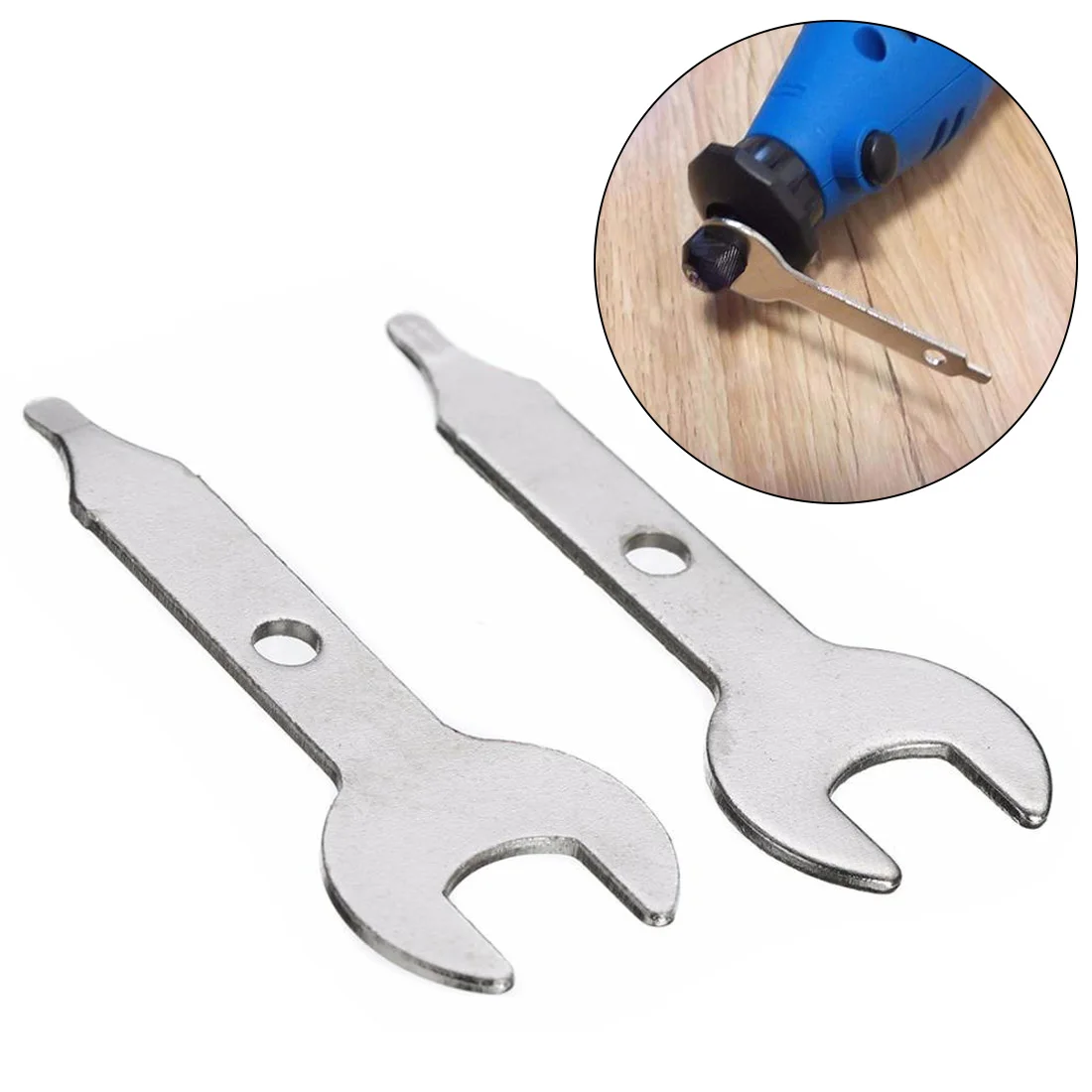 

2PCS 3/8 Inch Collet Wrench Key For Dremel Craftsmsn Black+Decker Rotary Tool Nut Spanner