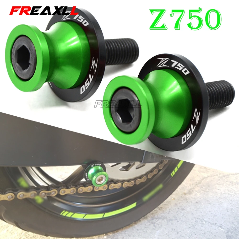 

Z750 For KAWASAKI Z750 Z 750 2007 2008 2009 2010 2011 Motorcycle Accessoires Swingarm Slider Spools 10MM Stand Screws Cover
