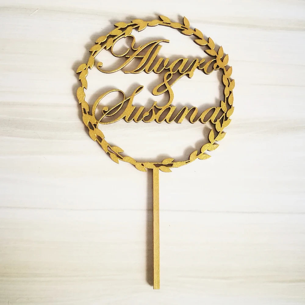 Custom Wedding Cake Topper Houten Bruiloft Decoratie Gepersonaliseerde Naam Rustieke Goud Zilver Anniversary Cake Topper Topper Cake Wedding Topper Weddingtopper Cake Decorations Aliexpress