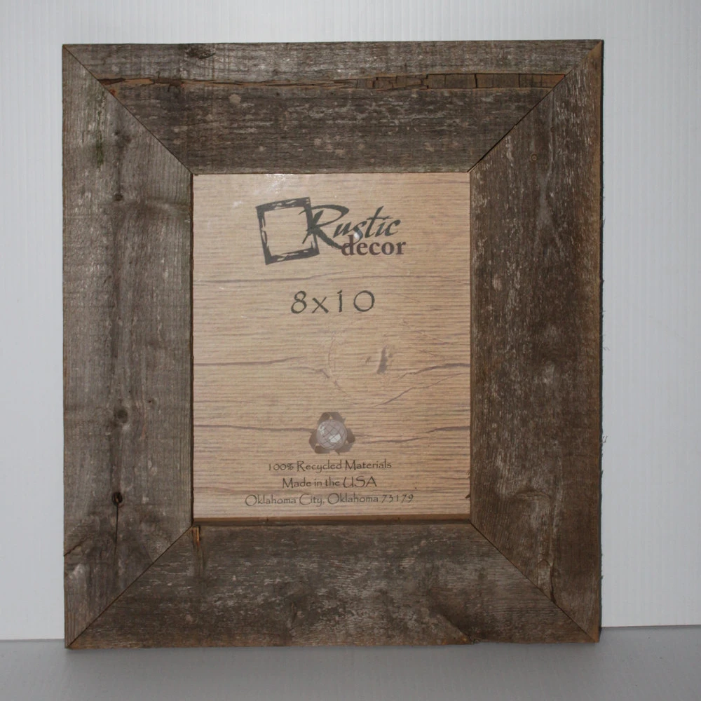 8x10 Rustic Barn Wood Extra Wide Wall Frame