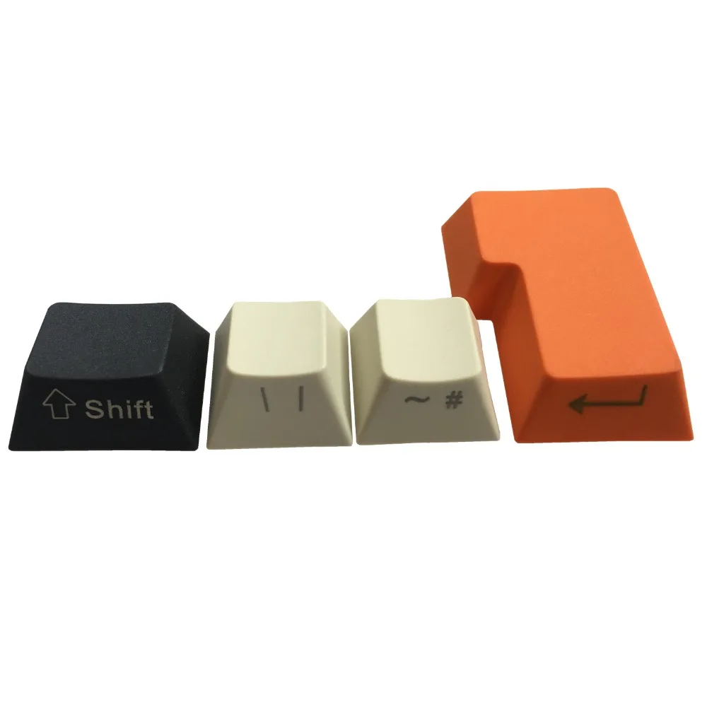 Колпачки для клавиш PBT Carbon с боковой печатью набор ANSI ISO Cherry MX механической