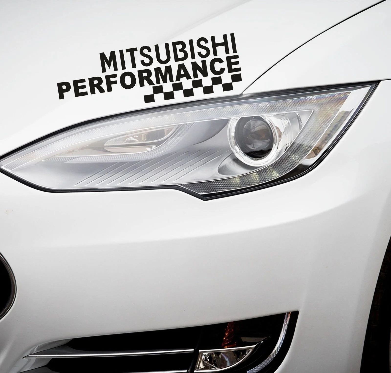 Для 2 xPerformance фар автомобиля Стикеры подходит Mitsubishi Декор Наклейка PR23|Наклейки на