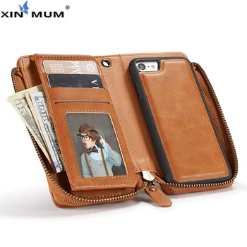 

Retro Leather Wallet Case Bag For iPhone X 8 8Plus 7 Plus Elegant PU Leather Purse Bag for iPhone 6 6S Plus Magnetic Flip