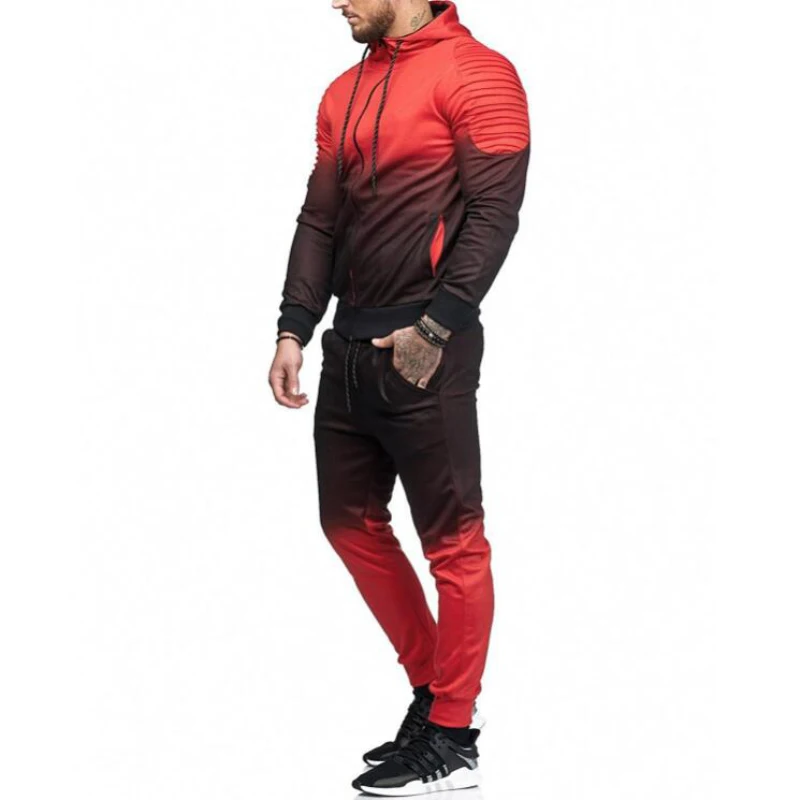 Tracksuit Hoodies Sport Suit Running Men Set  (12)