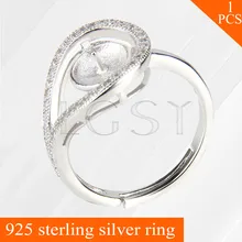 LGSY 925 sterling silver ring fitting charming adjustable ring accessories