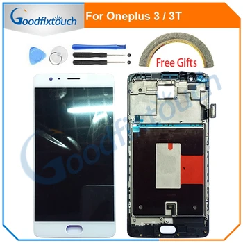 

AMOLED For Oneplus 3 3T LCD Display Screen Touch Digitizer Assembly With Frame Touch Screen For One Plus A3000 A3003 A3010