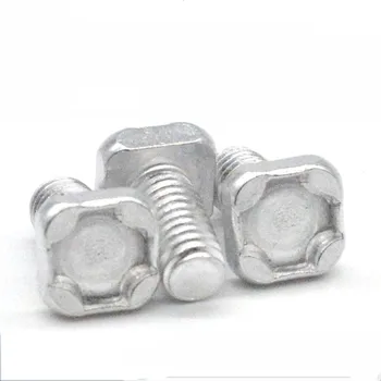 

10pcs M6 square head screws aluminum alloy screw concave bolts anti-theft bolt 10-12mm length