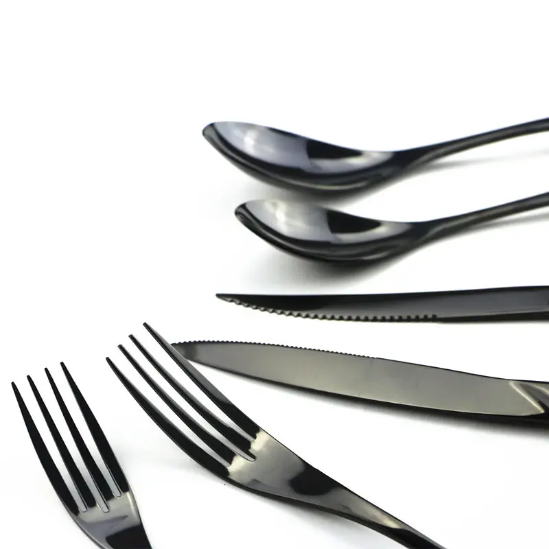 

KuBac Hommi 36-Pieces black cutlery set