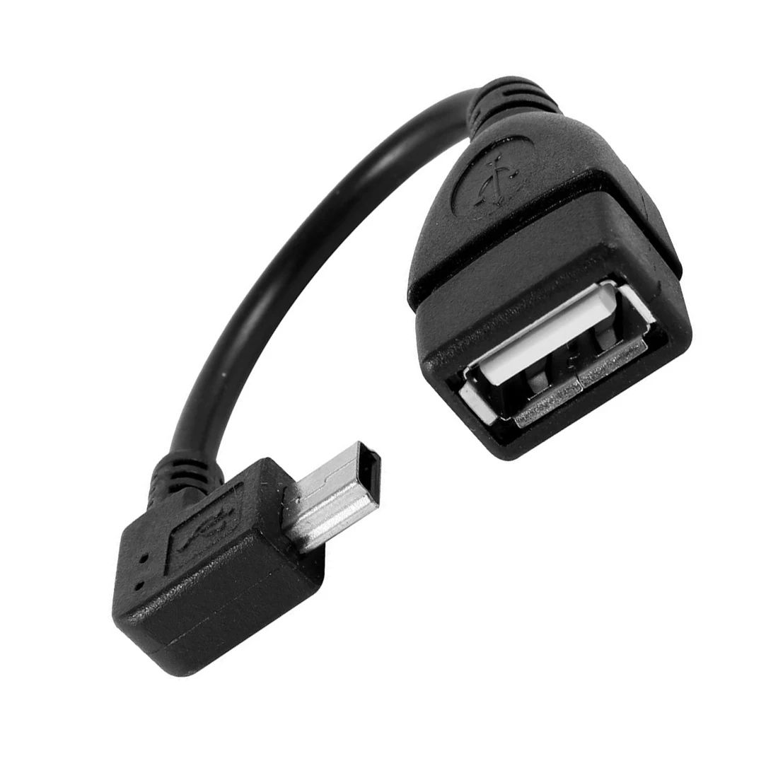 USB 2,0 мама, папа 90 градусов USB мини адаптер 12 см кабель для передачи данных