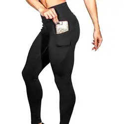Для женщин Сплошной Цвет узкие эластичные штаны для йоги Sexy тренировки Леггинсы середины талии Фитнес Спорт Тренажерный зал Бег Йога