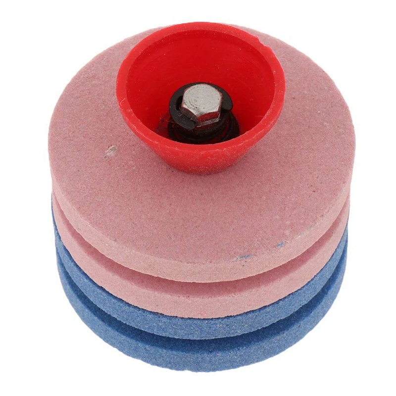 2Pcs 57Mm Lawn Mower Sharpener Faster Blade Sharpener Lawn Mower Universal Grinding Rotary Drill Cuts Lawnmower Blade Sharpene 2Pcs 57Mm Lawn Mower Sharpener Faster Blade Sharpener Lawn Mower Universal Grinding Rotary Drill Cuts Lawnmower Blade Sharpene