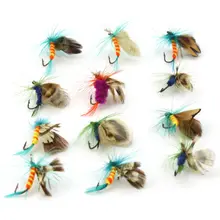 12pcs/Lot Fly Fishing Lure Wobbler For Fishing Lures Pesca Isca Artificial Fish Baits Hook Squid Jigs Spinner Bait Soft Lure 50pcs lot 2cm lures soft bait 9 colors fishing lure soft fishing baits silicone bait worms fishing lure with hot lc004
