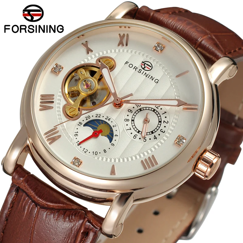 FSG800M3R2 Forsining Automatic fashion business original watch for men with moon phase gift box free shipping best price FSG800M3R2 Forsining Automatic fashion business original watch for men with moon phase gift box free shipping best price