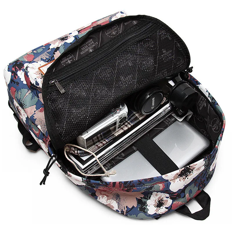 Mochilas de carga USB para mujeres para niñas adolescentes mamá Ordenador de viaje equipaje portátil mochila de moda mochila escolar