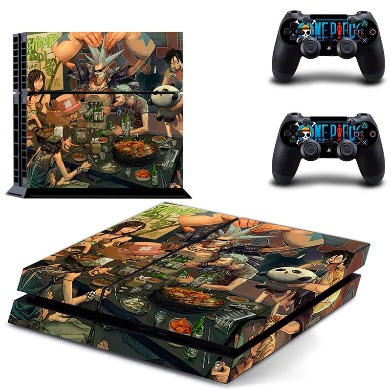 

HOMEREALLY Stickers Anime One Piece Cover Decal PS4 Skin Sticker for Sony Play Station 4 Console and Controller ps4 slim skin