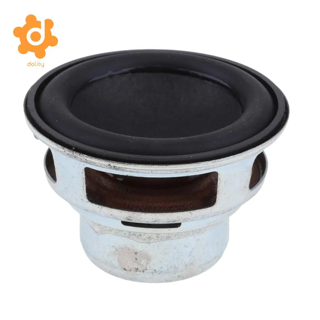 dolity 45mm 4Ohm 8W Full Range Audio Speaker Round Loudspeaker 18 Coil Rubber Edge