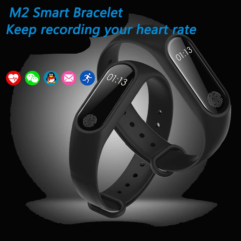 

Fitness Smart Bracelet Wristband Watch Heart Rate Monitor Fitness Tracker Waterproof Bluetooth SmartBracelet ABS For Android IOS