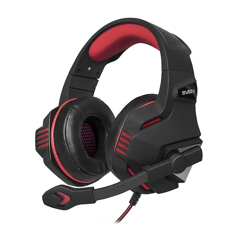 

Игровые наушники с микрофоном SVEN AP-G890MV, черный-красный