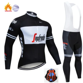

Black and white Long Sleeve trekking Bike Clothes Thermal Fleece Ropa Roupa Invierno MTB Bike Clothing Winter Cycling Jersey