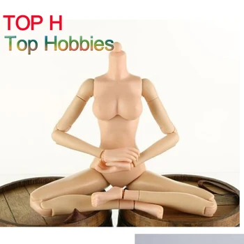 

1:6 scale female figures body 1/6 Female Flexible Head Action Figure Body Middle Breast Nude Fish Sitting 12 Inch Phicen Doll