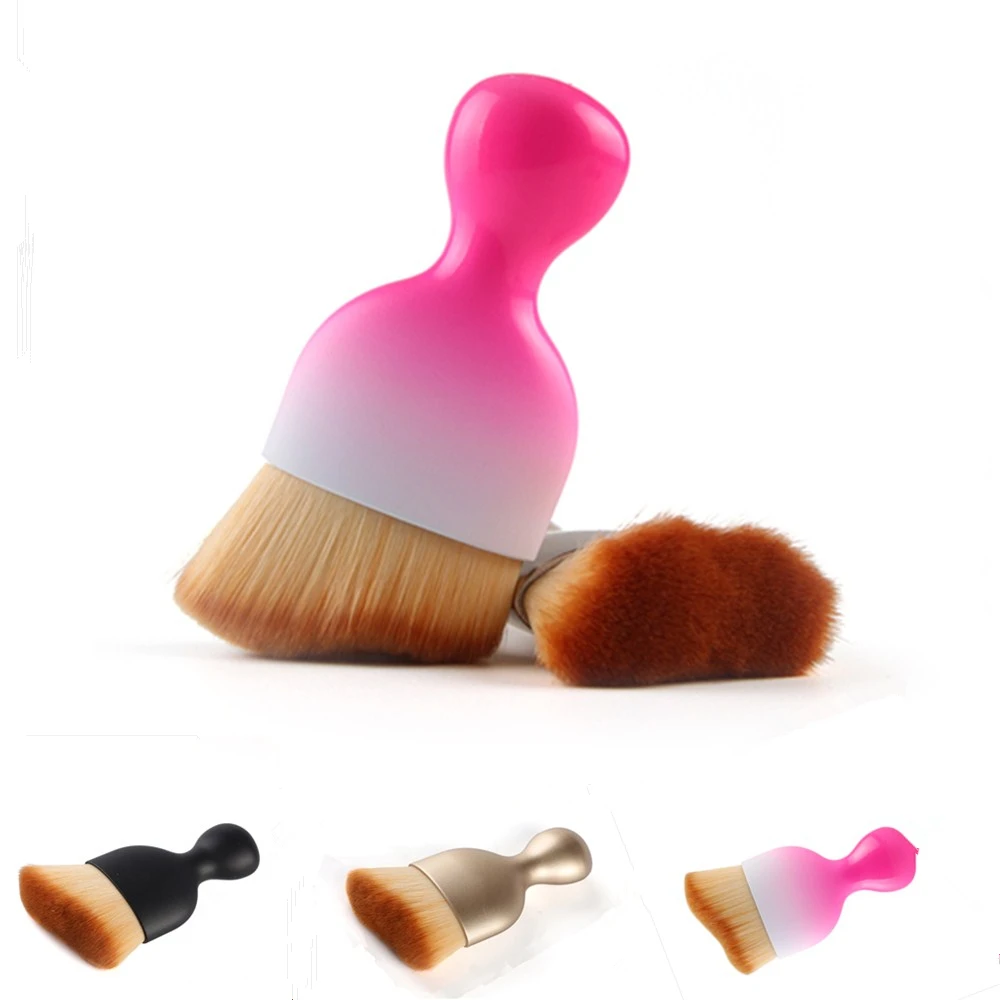 

ESSANCEYA 1 PCS Contour Foundation Brush S Shape Cream Makeup Brushes Loose Powder Brush Multifunctional Make Up Brushes Tools