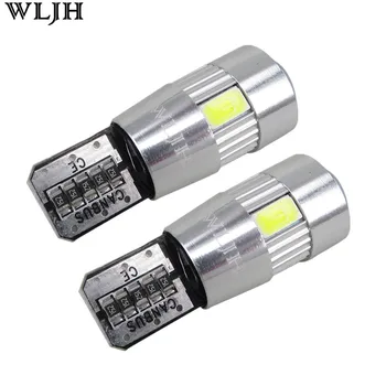

WLJH 2x led W5W T10 Canbus Car Auto lamp Light Bulb with Projector Lens for Citroen c1 c2 c3 c5 c4 zx ds4 ds5 picasso saxo xsara