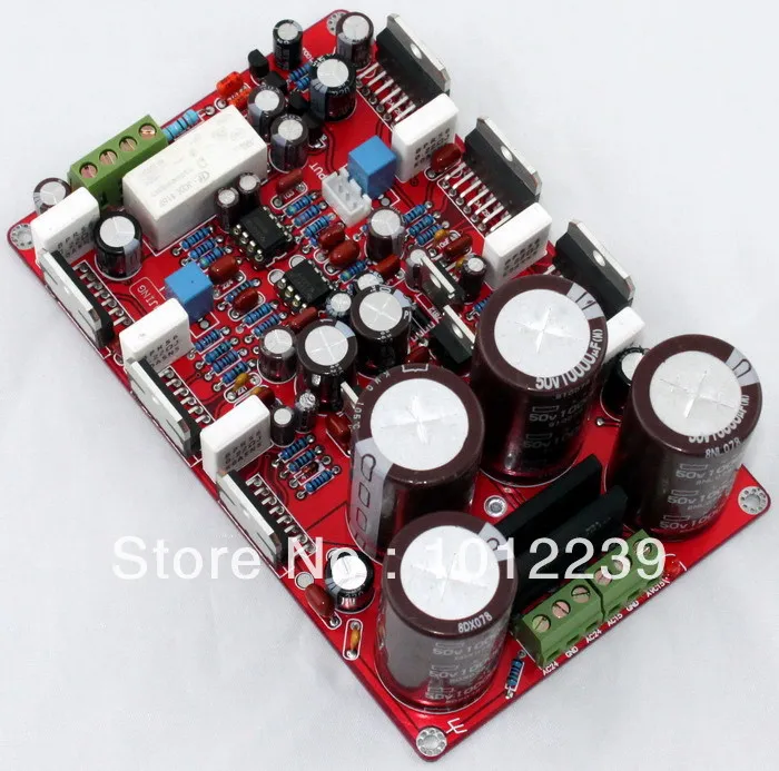 

free shipping Assembled TDA7293 parallel two-channel amplifier board (250W * 2)
