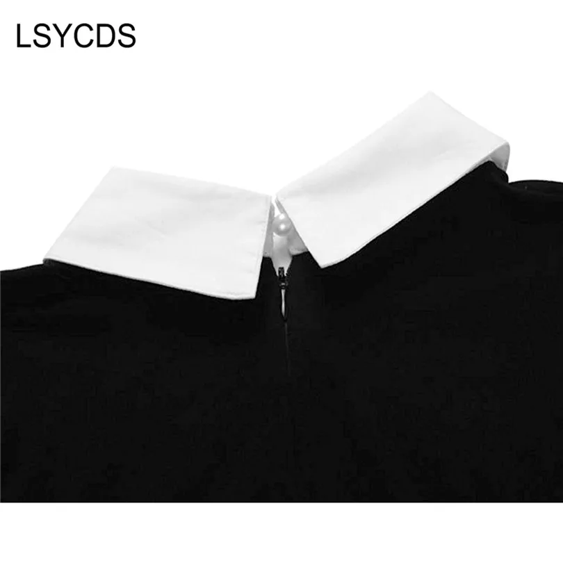 Женское повседневное платье с длинным рукавом LSYCDS элегантное винтажное
