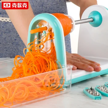 

KEOUKE Household Manual Graters Spiral Cutter Multifunction Fruit Vegetable Potato Cutter Stainless Steel Grater Kitchen Tools
