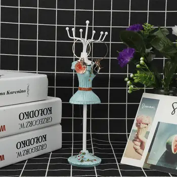 

Unique Metal Jewelry Display Necklace Showing Rack Pendant Earring Hanging Holder Bracelet Shelf Stand Display Organizer i