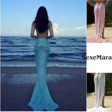 Летняя новая красивая разноцветная Праздничная юбка фасона "Русалка", пляжные юбки, повседневная одежда