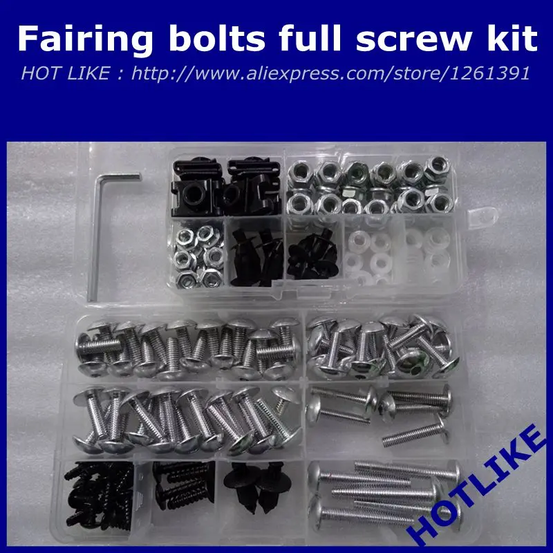 Fairing bolts kit For SUZUKI GSXR1000 GSXR 1000 GSX R1000 2003 2004 03 04 Fairing Bolt Screw