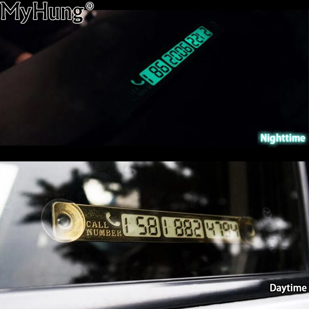 Aliexpress.com : Buy Luminous Temporary Parking Card Phone Number Card Plate For Vw Passat B5 ...