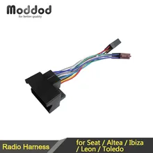 Cablagens iso do carro para o assento altea ibiza leon toledo rádio fio cabo adaptador conector plug