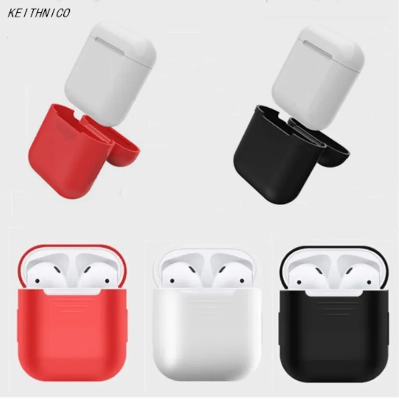 KEITHNICO 1 шт. силиконовый чехол для AirPods ударопрочный защитный и кожа Apple Airpods
