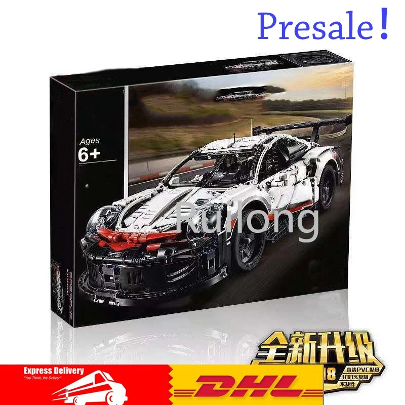 

New Technic Set White Super Racing Car Building Blocks Bricks Compatible Legoingly 42096 Technic Car Model Toys Christmas Gifts