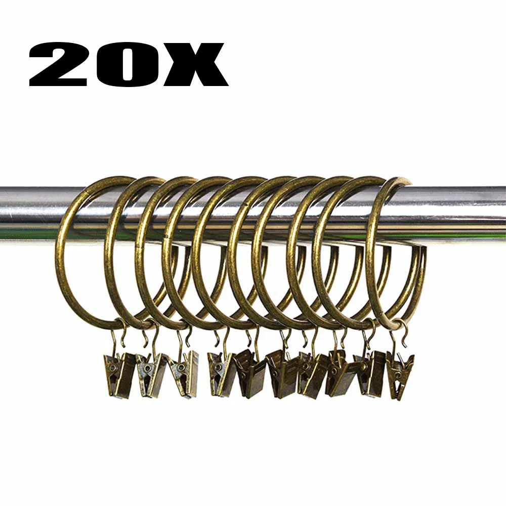 20pcs 3.5*32mm Clip Steel Hook Laundry Storage Organization Clothes