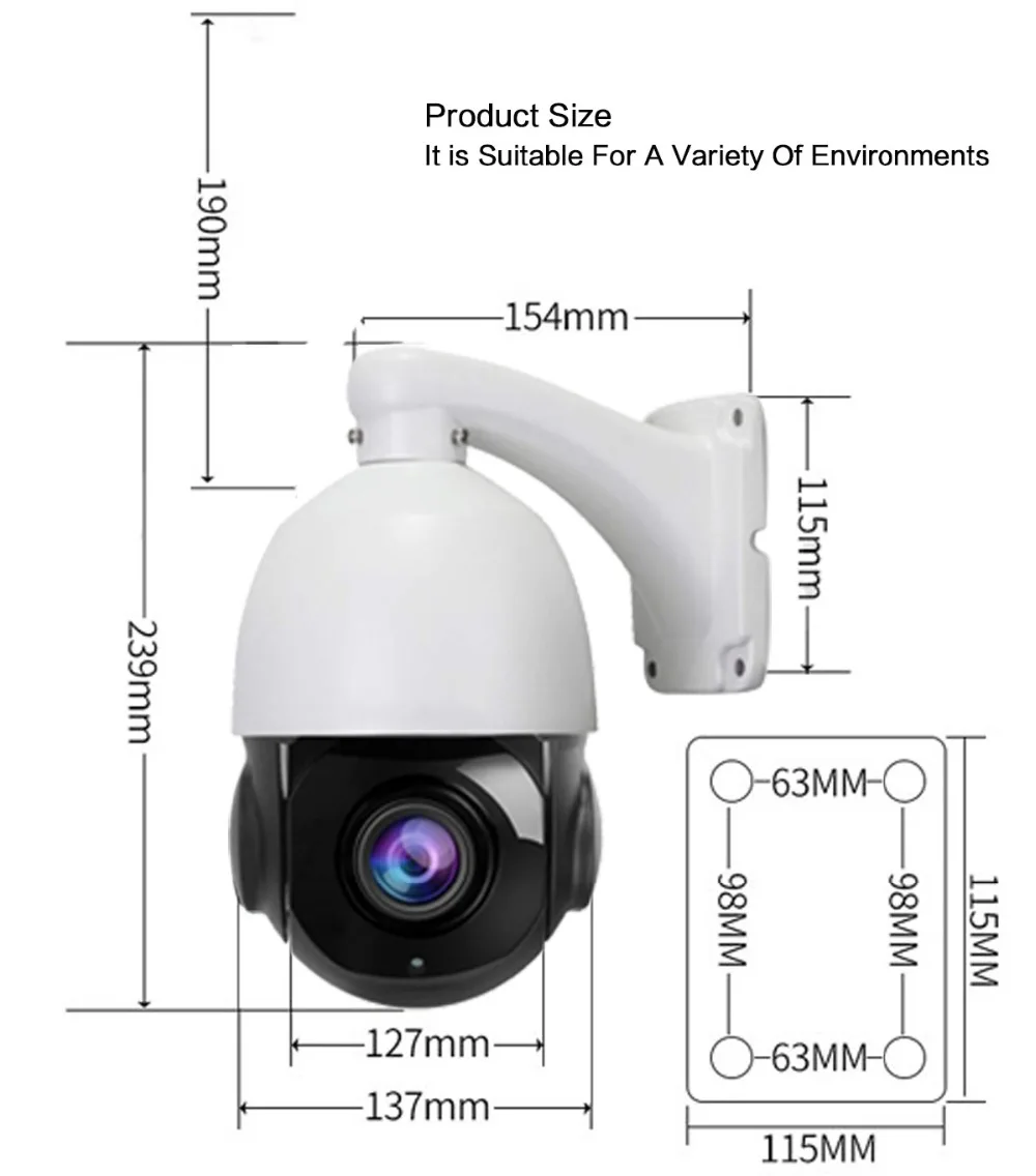 Vstarcam c8833wip(x4). камера видеонаблюдения уличная vstarcam c8833wip x4 поворотная. купольная wi-fi ptz камера. 720p hd wifi беспроводная мини ip-камера. купольные wifi камеры видеонаблюдения.